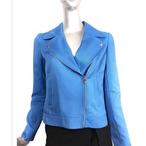Massimo Dutti, blue motocross style jacket. NWT.